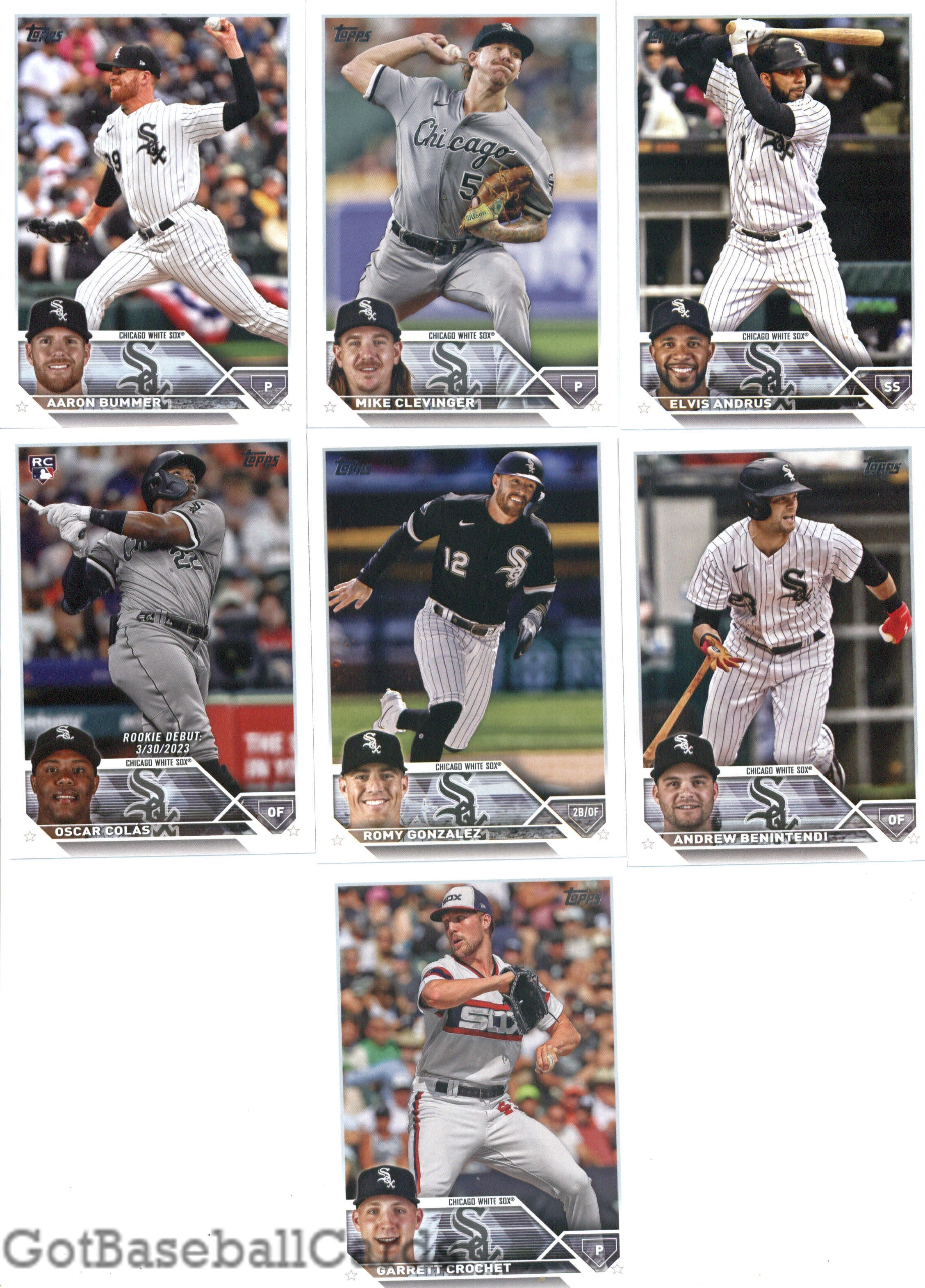 2023 Topps Complete Master Chicago White Sox Team Set of 28 Cards