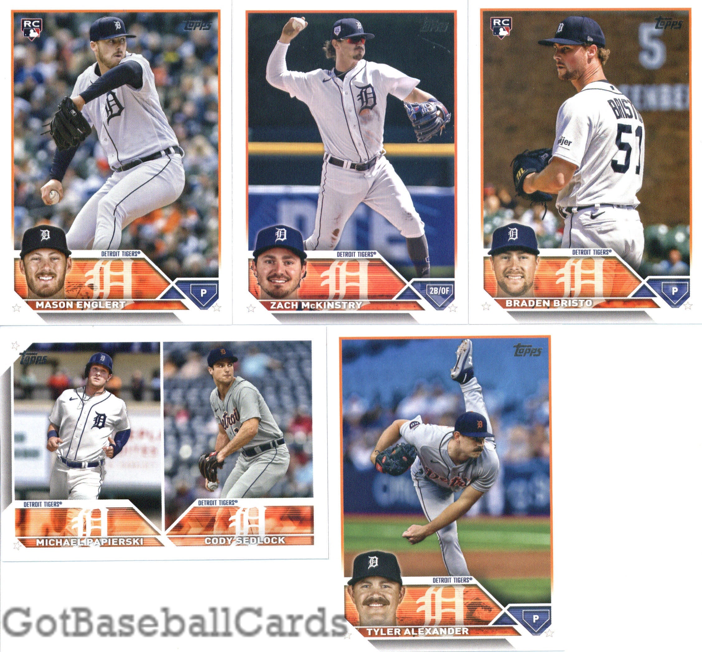 2023 Topps Complete Master Detroit Tigers Team Set of 33 Cards