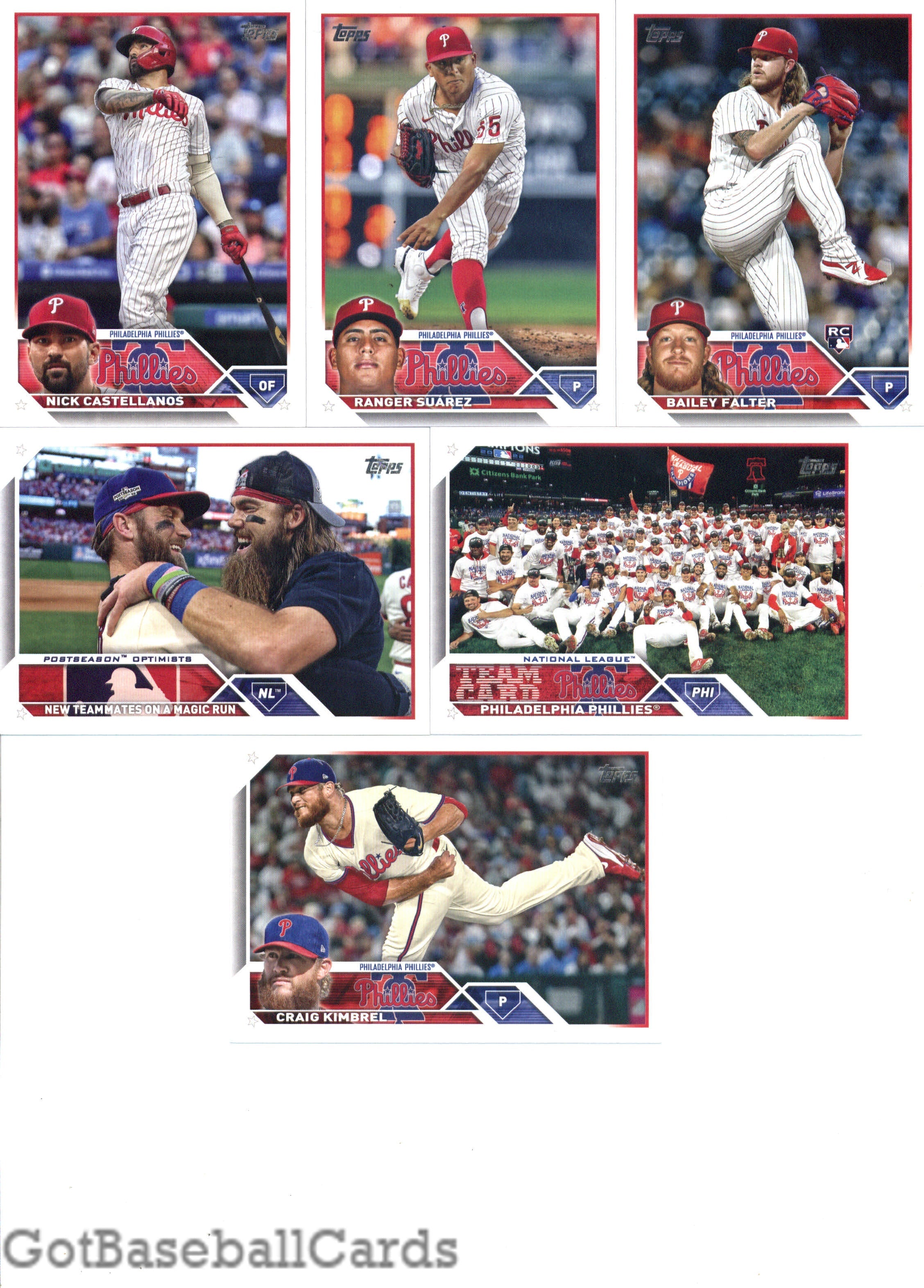 2023 Topps Complete Master Philadelphia Phillies Team Set of 32 Cards