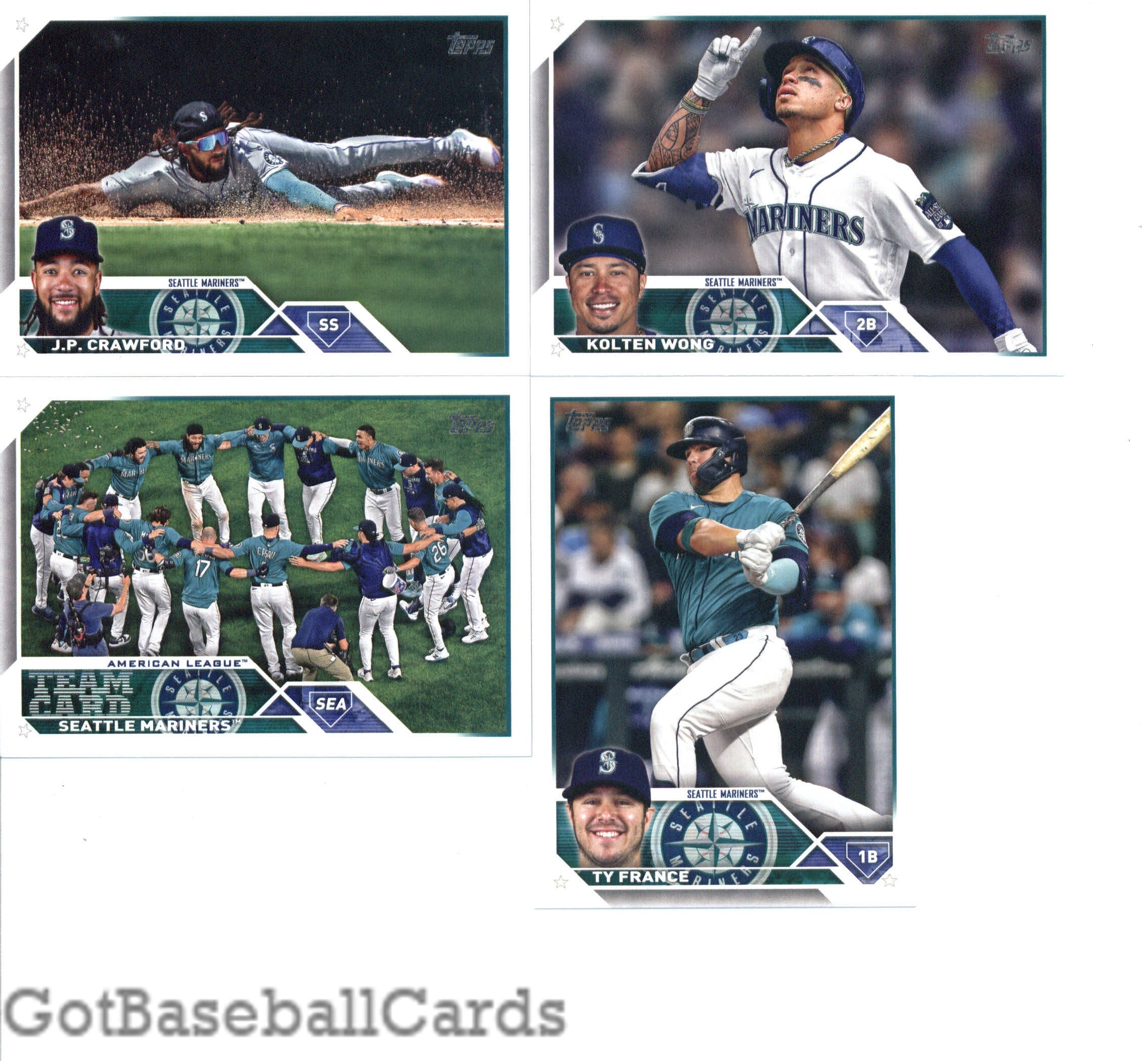 2023 Topps Complete Master Seattle Mariners Team Set of 32 Cards