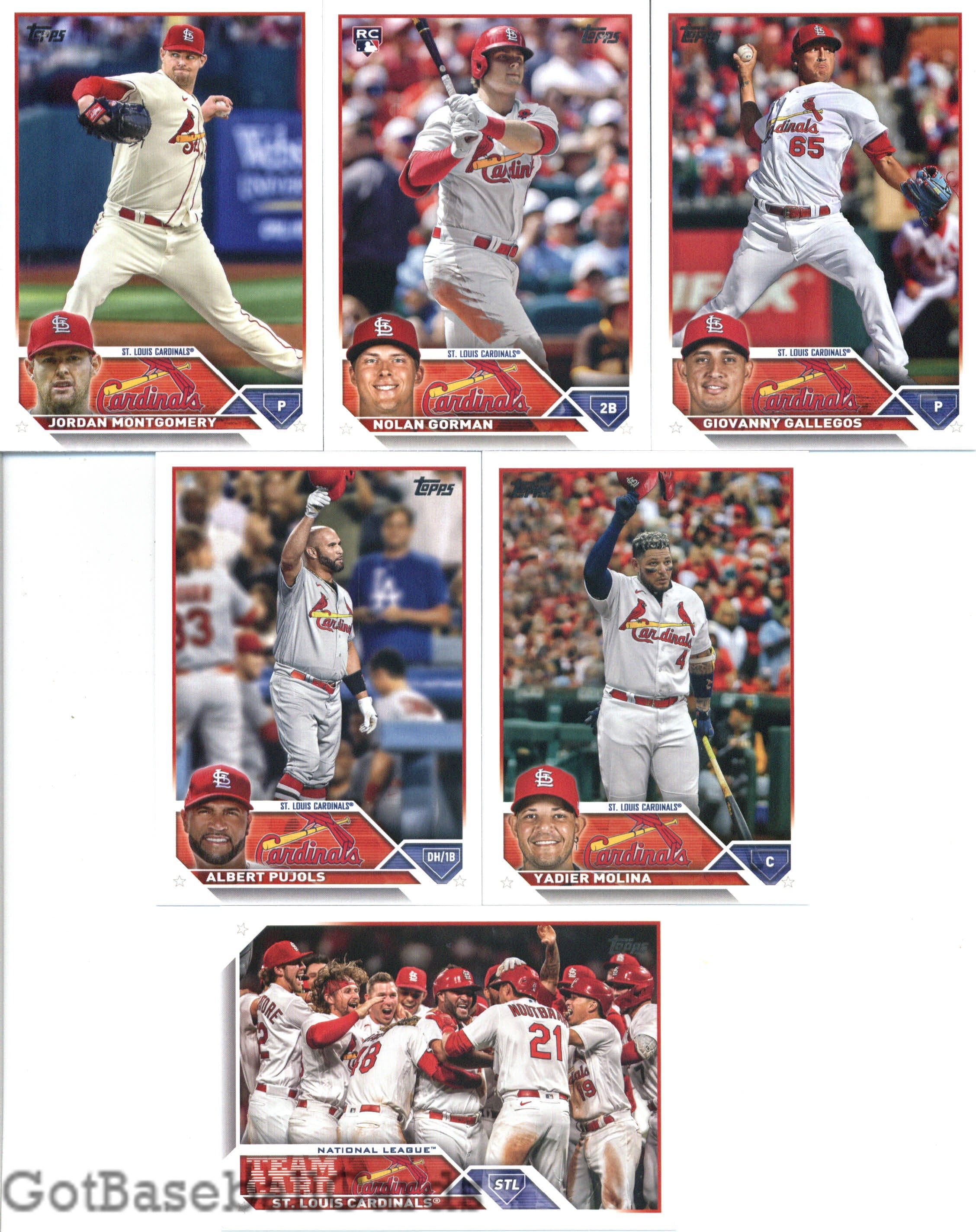 2023 Topps Complete Master St. Louis Cardinals Team Set of 29 Cards