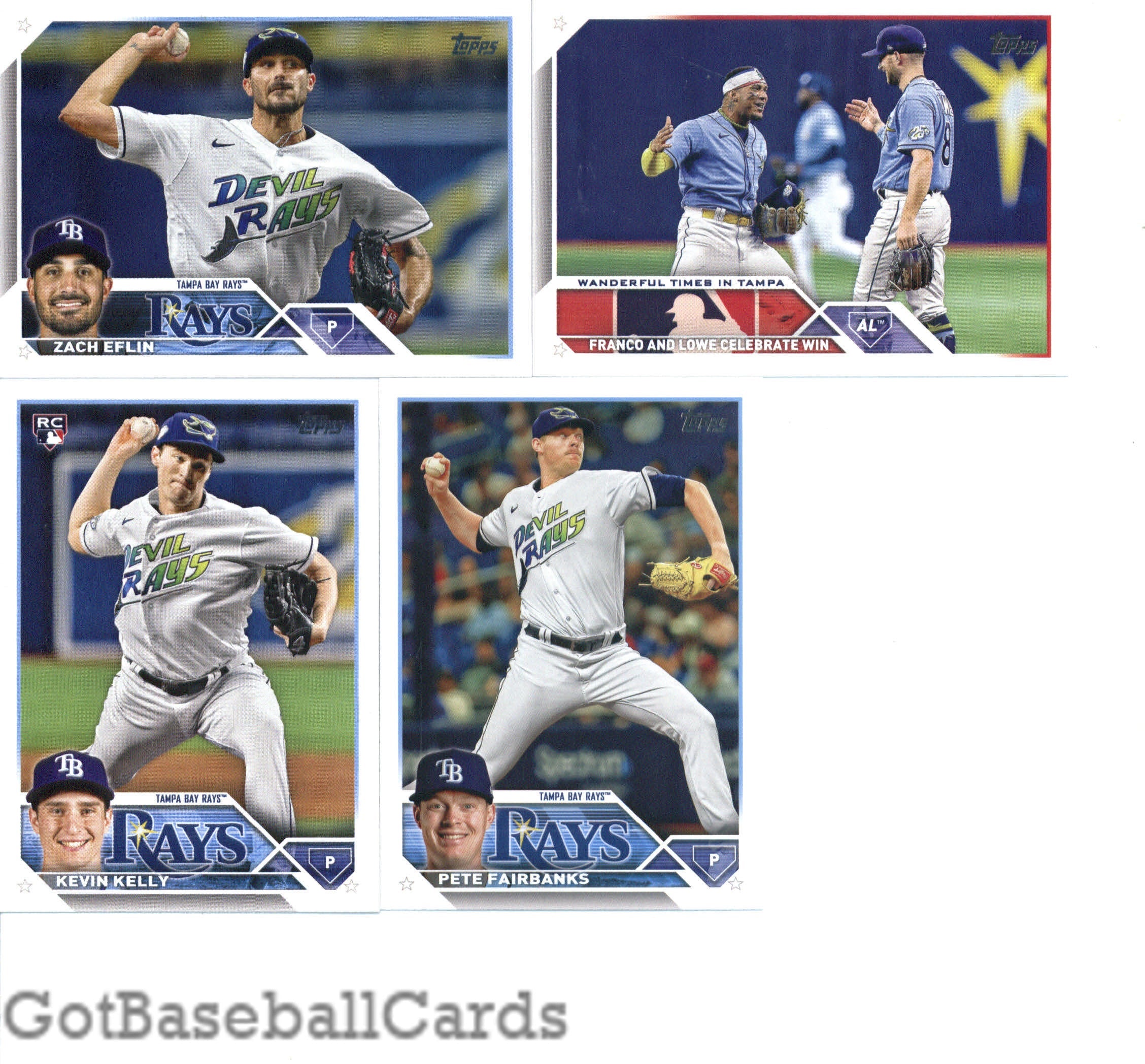 2023 Topps Complete Master Tampa Bay Rays Team Set of 26 Cards
