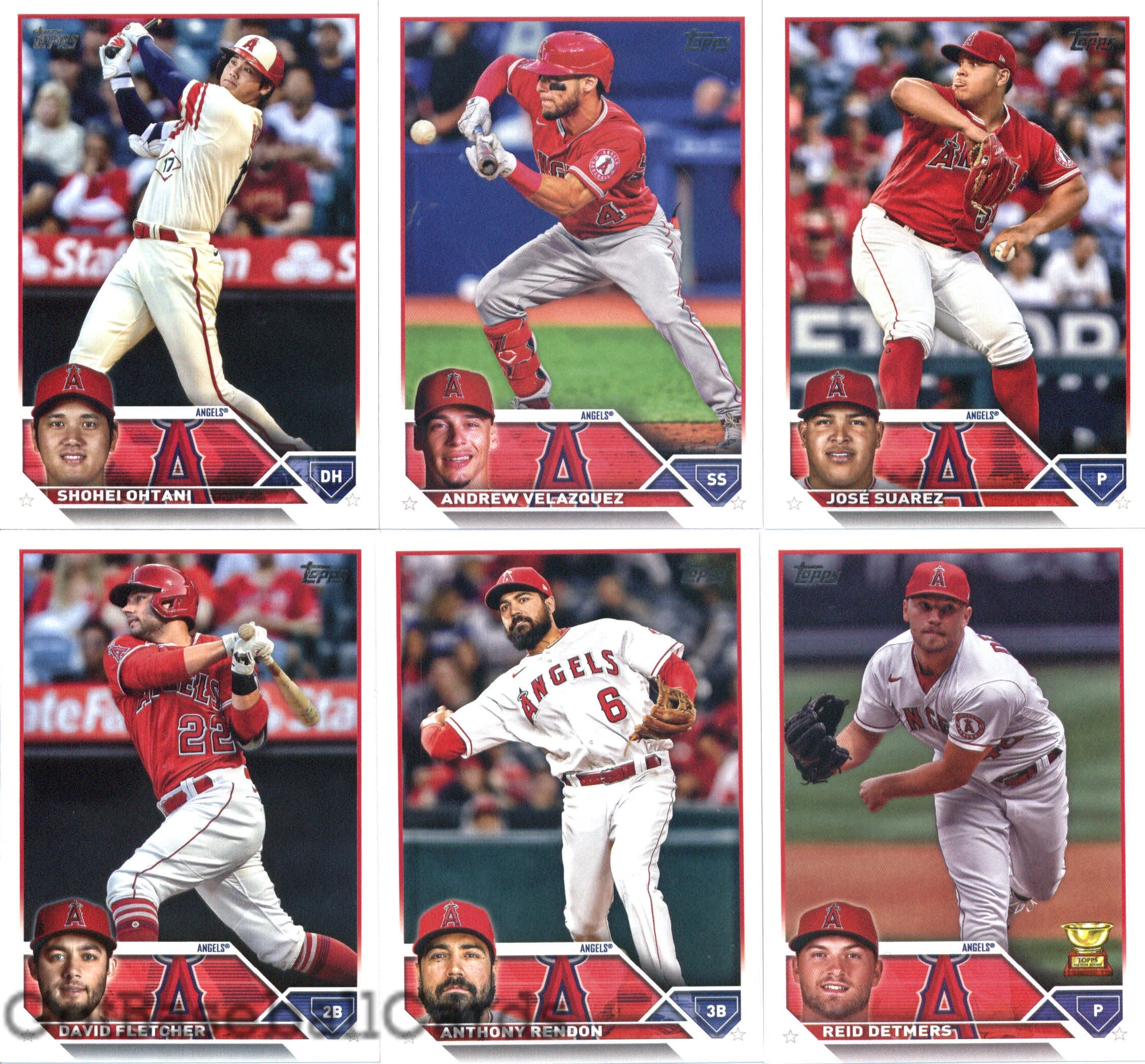 2023 Topps Complete Set (Series 1 & 2) Los Angeles Angels Team Set of 20 Cards