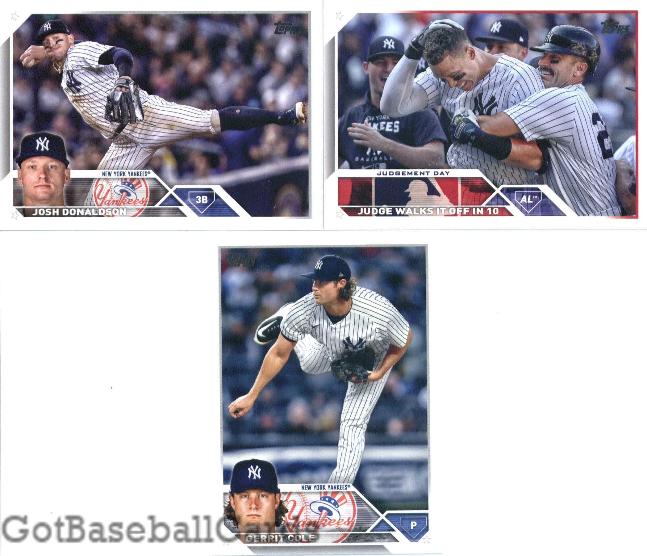 2023 Topps Complete Set (Series 1 & 2) New York Yankees Team Set of 20 Cards