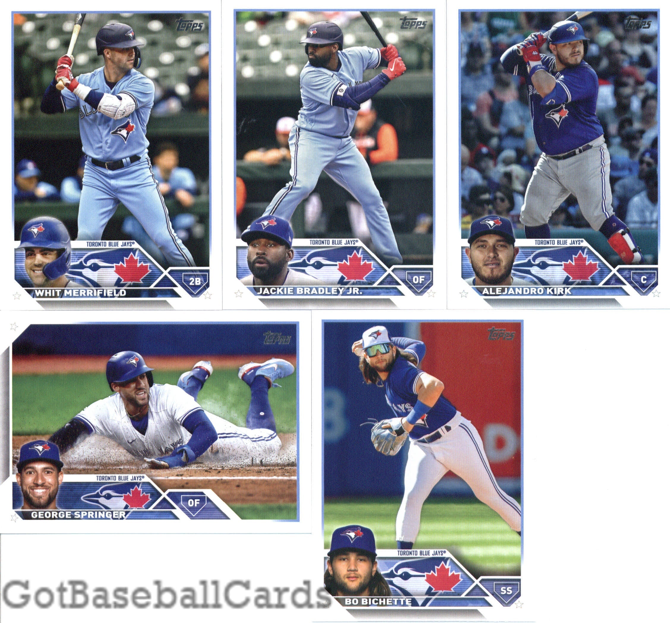 2023 Topps Complete Set (Series 1 & 2) Toronto Blue Jays Team Set of 21 Cards